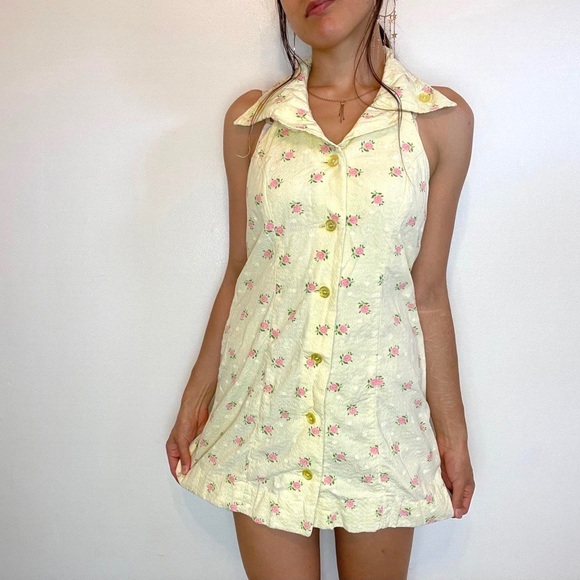 Vintage cottagecore halter dress - Picture 2 of 3